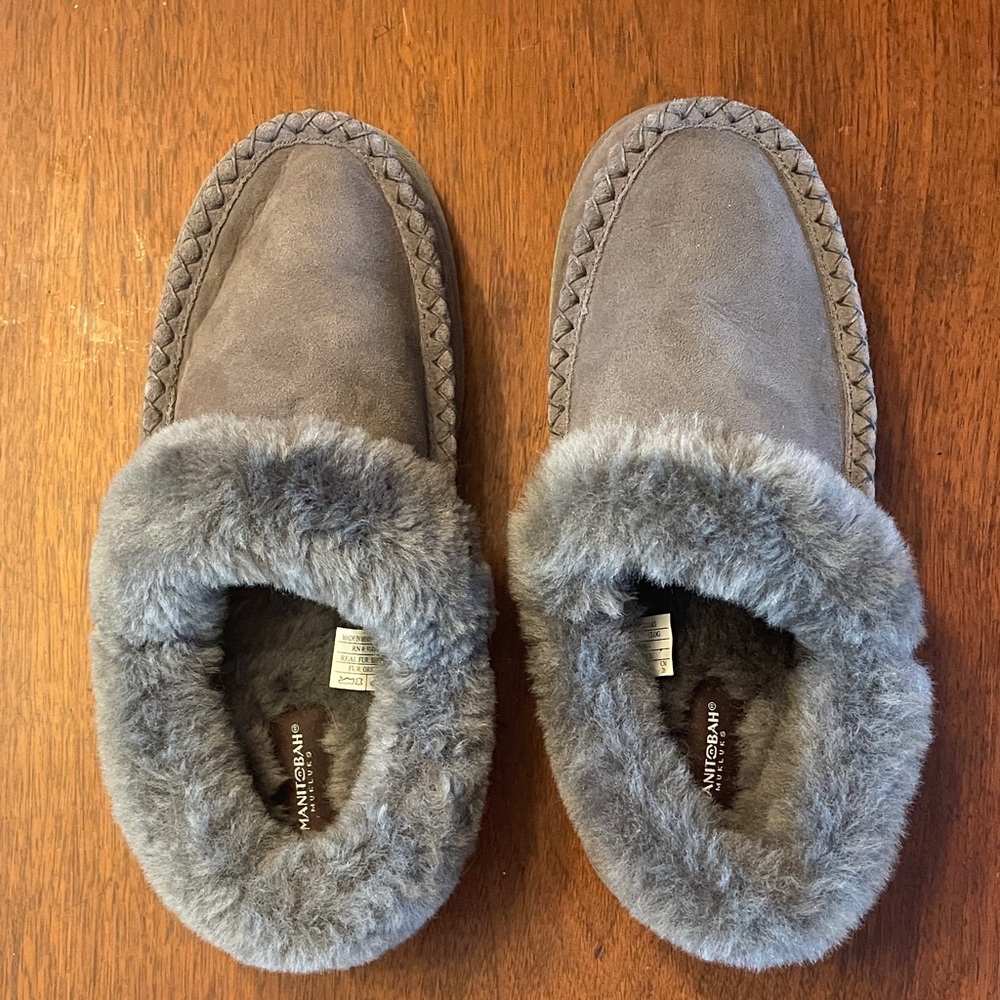 NEW! Manitoban Mukluks sz 41 Men’s Cabin Clog (W 10/M 8) Australian sheepskin